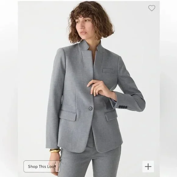 J. Crew Grey Regent blazer in four-season stretch Jacket - Picture 2 of 6